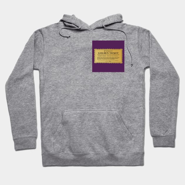 Willy Wonka's Golden Ticket Hoodie by Gothenburg Print